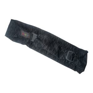 BANDI Adjustable Running Belt Hidden Pocket Stretch Fitness Waist Pack Gray Blac